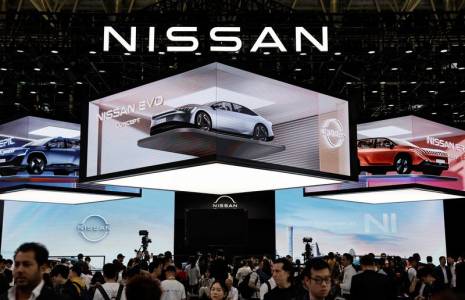 Photo d'archives du stand Nissan au Salon international de l'automobile de Pékin