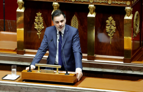 Le ministre du Budget Laurent Saint-Martin à l'Assemblée nationale à Paris le 28 octobre 2024 ( AFP / GEOFFROY VAN DER HASSELT )