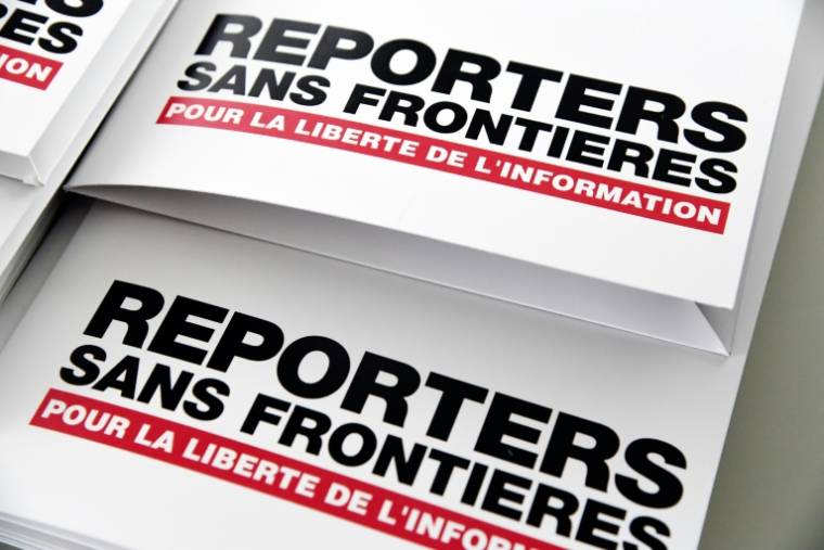 Les pressions politiques sur la presse augmentent dans le monde alors même que la moitié de la planète vote cette année, alerte Reporters sans frontières dans son classement 2024 ( AFP / BERTRAND GUAY )