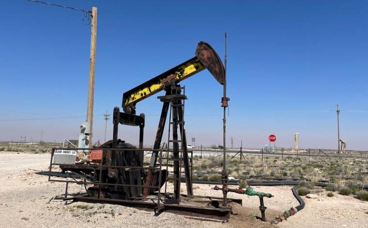 Un site de forage pétrolier et gazier au Nouveau-Mexique