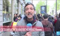 Mobilisation des étudiants en soutien à Gaza : intervention de la police à Sciences Po Paris