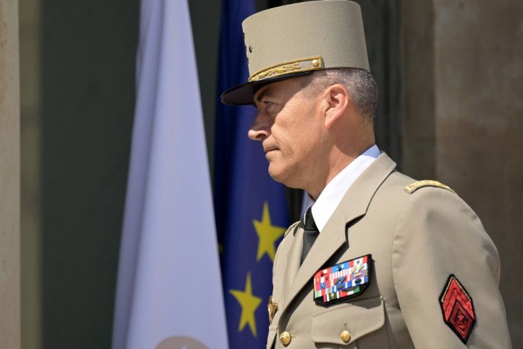 Thierry Burkhard, le 26 juin 2024, à Paris ( AFP / BERTRAND GUAY )