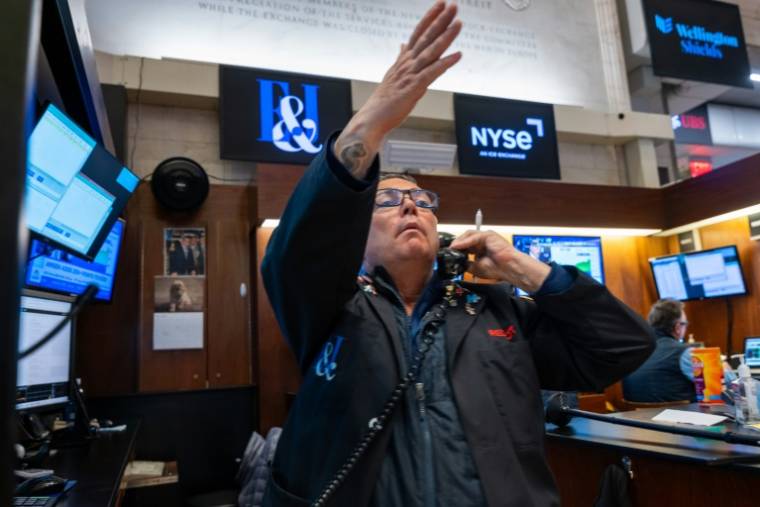 Un opérateur du New York Stock Exchange ( GETTY IMAGES NORTH AMERICA / SPENCER PLATT )