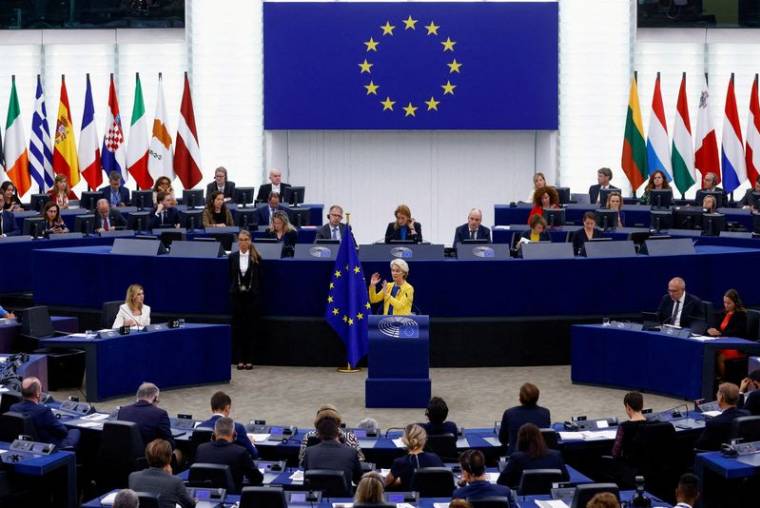 Photo d'archives du Parlement européen en session, à Strasbourg