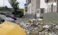 Ukraine : images des conséquences des frappes à Kharkiv