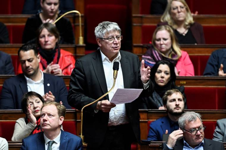 Le député (LFI) Eric Coquerel à l'Assemblée nationale, le 6 février 2024. ( AFP / MIGUEL MEDINA )