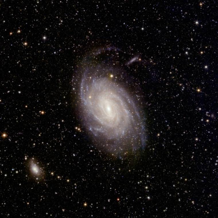 La galaxie spirale NGC 6744, située à environ 30 millions d'années-lumière de la Terre, dans une image du télescope spatial Euclid, publiée par l'ESA le 23 mai 2024 ( ESA/Euclid/Euclid Consortium/NASA / Handout )