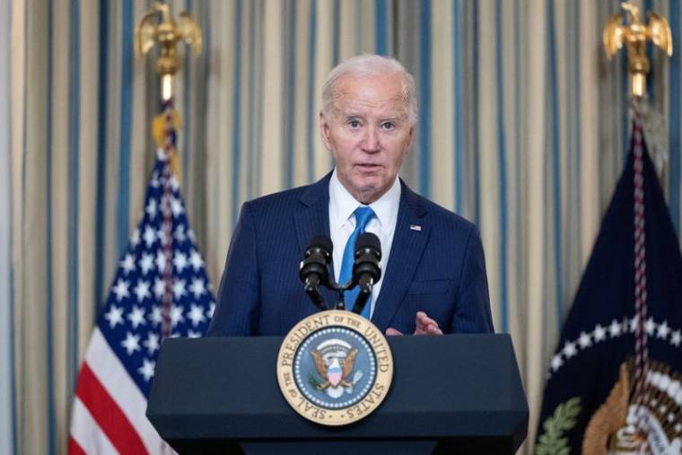 Le président américain Joe Biden s'exprime lors d'une table ronde dans la Maison Blanche à Washington