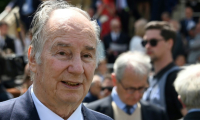 Le prince Karim Aga Khan IV, le 16 juin 2019 pendant une course hippique à Chantilly, en France ( AFP / DOMINIQUE FAGET )