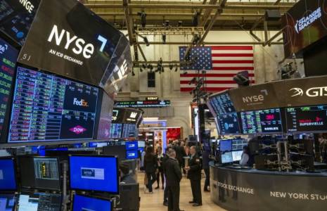 Le parquet du New York Stock Exchange ( AFP / ANGELA WEISS )