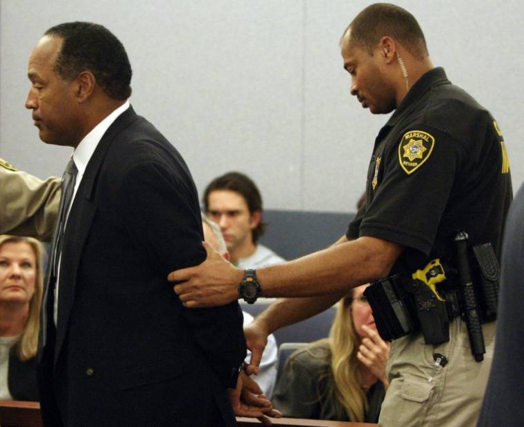 O.J. Simpson, reconnu coupable par un tribunal de Las Vegas le 3 octobre 2008 ( POOL / DANIEL GLUSKOTER )