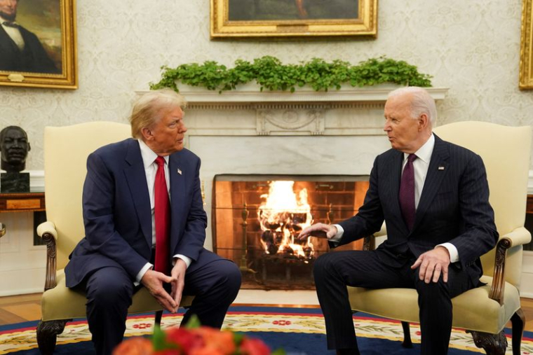 Joe Biden a reçu Donald Trump dans le Bureau ovale