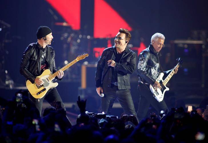 U2 NUMÉRO UN DES TOURNÉES MONDIALES EN 2017