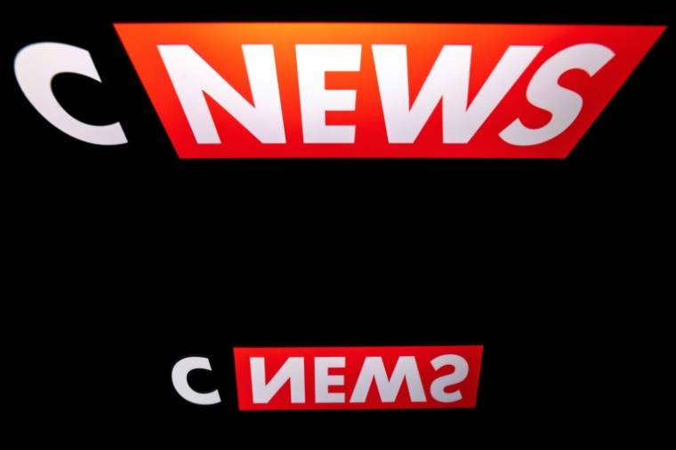 Logo de la chaîne CNews, le 26 mars 2019 ( AFP / Lionel BONAVENTURE )