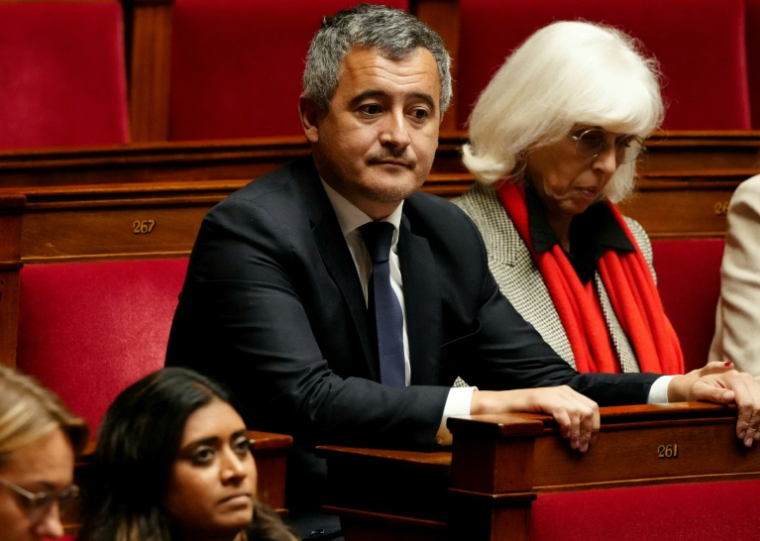 Le député et ancien ministre de l'Intérieur Gérald Darmanin à l'Assemblée nationale, le 9 octobre 2024 à Paris ( AFP / Dimitar DILKOFF )