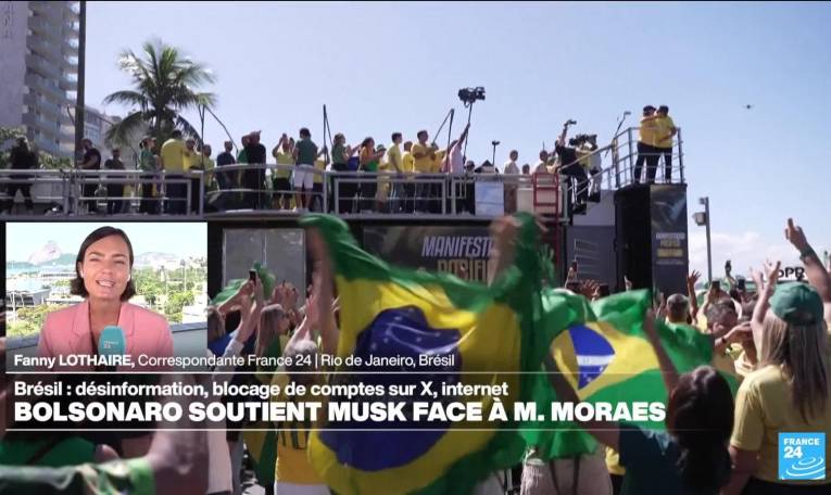 L'extrême droite brésilienne mobilisée contre la justice et en soutien à Elon Musk