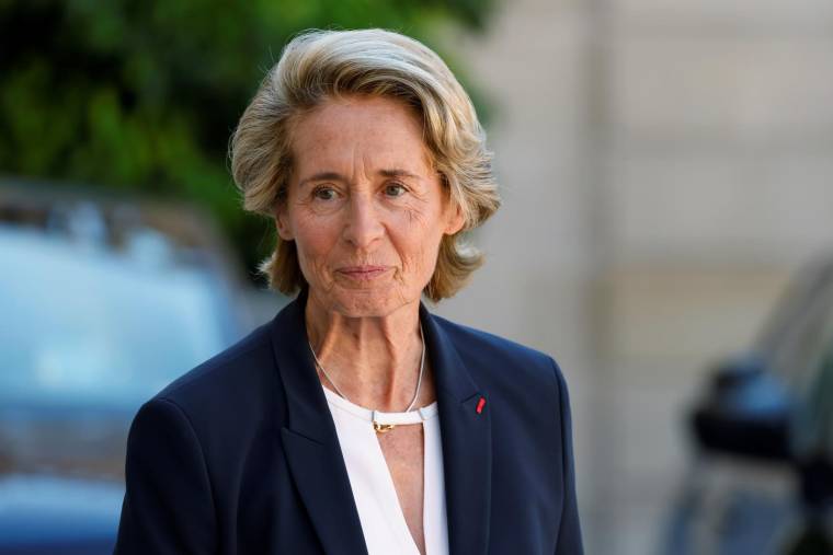 La ministre des Collectivités territoriales Caroline Cayeux à l'Elysée, le 4 juillet 2022. ( AFP / Ludovic MARIN )