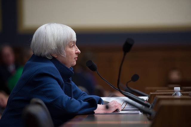 Janet Yellen, la présidente de la Réserve fédérale. (crédit : Fed)