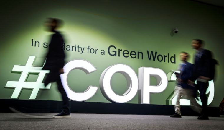 Participants lors de l'ouverture de la COP29 à Bakou, Azerbaïdjan, le 11 novembre 2024 (AFP / Alexander NEMENOV)