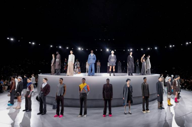 Dior Homme Fall-Winter 2024/2025 ready-to-wear collection show at Paris Fashion Week, January 19, 2024 (AFP / Geoffroy Van der Hasselt)