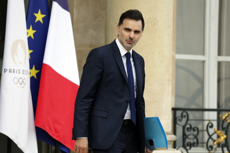 Laurent Saint-Martin à Paris, le 15 octobre 2024. ( AFP / LUDOVIC MARIN )