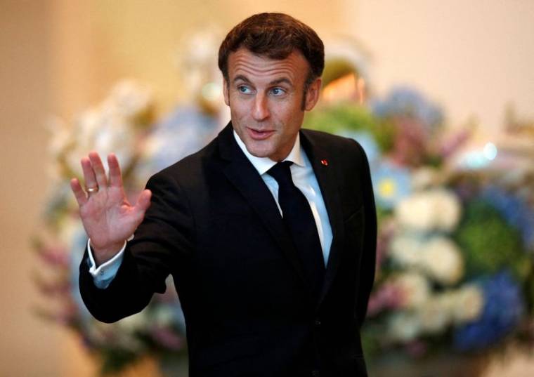 Le président français Emmanuel Macron lors du sommet de l'APEC 2022 à Bangkok, Thaïlande