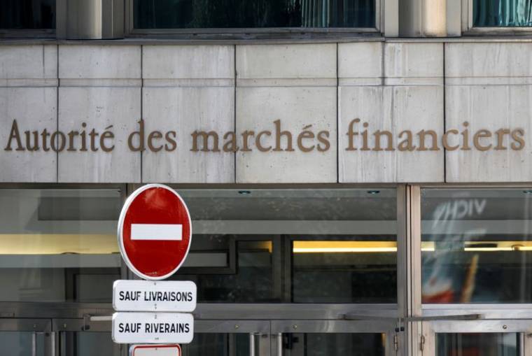 Le siège de l'AMF (Autorité des Marchés Financiers), régulateur des marchés boursiers, à Paris