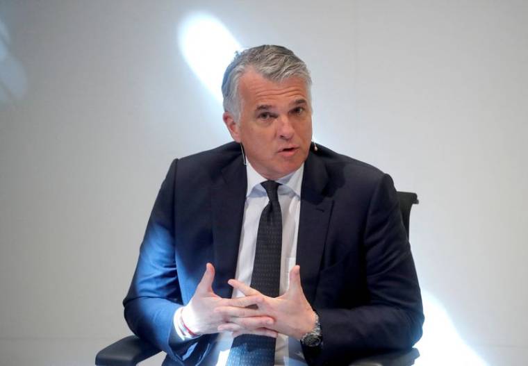 Le directeur général de la banque suisse UBS, Sergio Ermotti, s'exprime lors d'une conférence de presse à Zurich