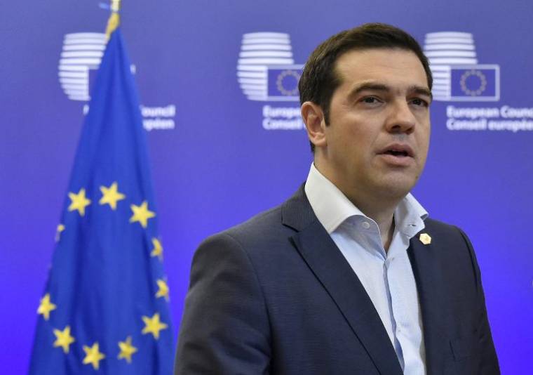afp.com / JOHN THYS - Le Premier ministre grec Alexis Tsipras, à Bruxelles le 26 juin 2015