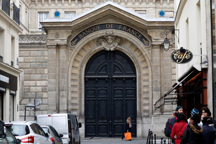 Façade du siège de la Banque de France à Paris