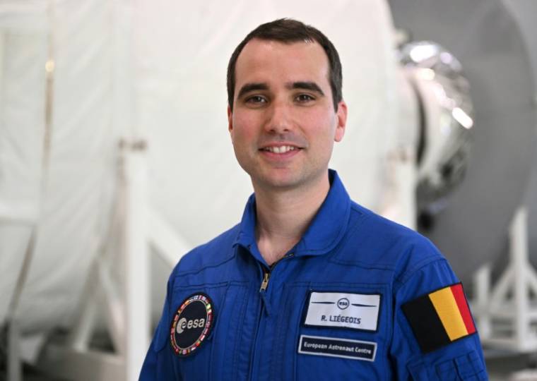 L'astronaute belge Raphaël Liégeois au Centre européen des astronautes à Cologne (Allemagne), le 3 mai 2023 ( AFP / Ina FASSBENDER )