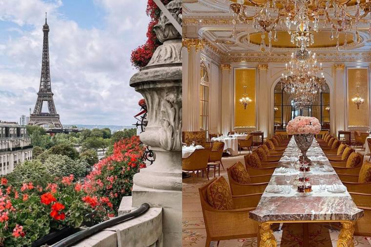 Le label "palace" est une distinction attribuée aux hôtels 5 étoiles les plus prestigueuses. Crédit photos : captures Instagram @plaza_athenee