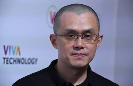 L'ancien patron de la plateforme de cryptomonnaies Binance, Changpeng Zhao, le 16 mai 2022 à Paris ( AFP / Eric PIERMONT )