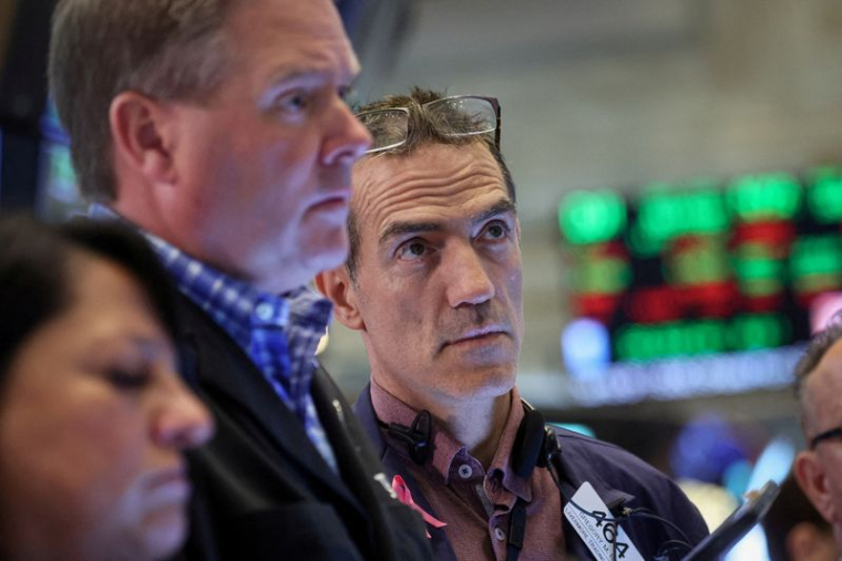 Photo de traders à la Bourse de New York