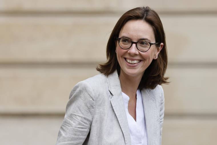 La ministre de la Transition écologique, Amelie de Montchalin à l'Elysee le 8 juin 2022. ( AFP / Ludovic MARIN )