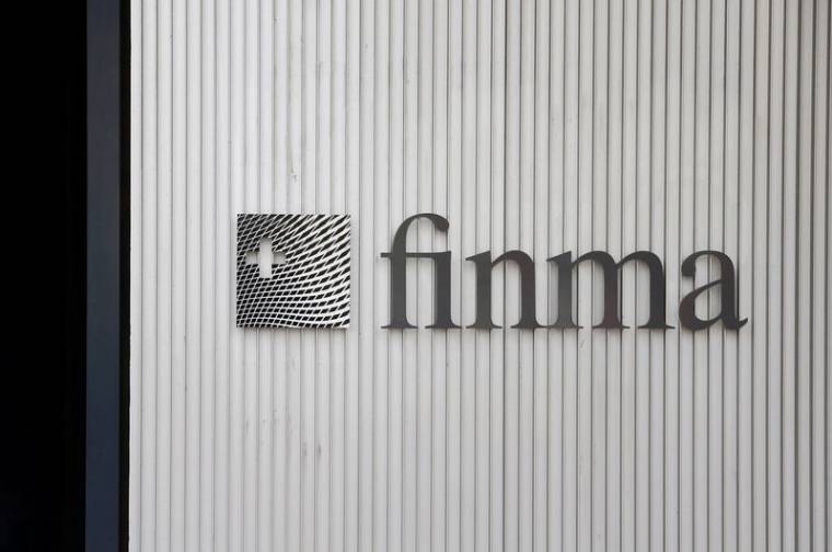 Photo d'archives du logo de l’Autorité fédérale de surveillance des marchés financiers (FINMA)