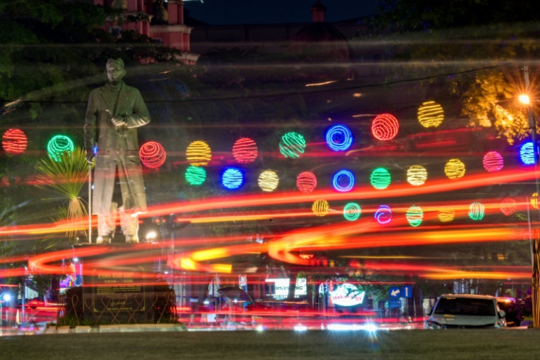 Statue du général Sudirman, premier commandant militaire indonésien de l'ère coloniale néerlandaise, à Salatiga, dans le centre de Java, le 24 septembre 2024 ( AFP / BAY ISMOYO )