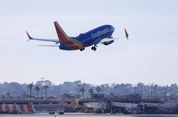 Un vol de Southwest Airlines décolle de l'aéroport de San Diego