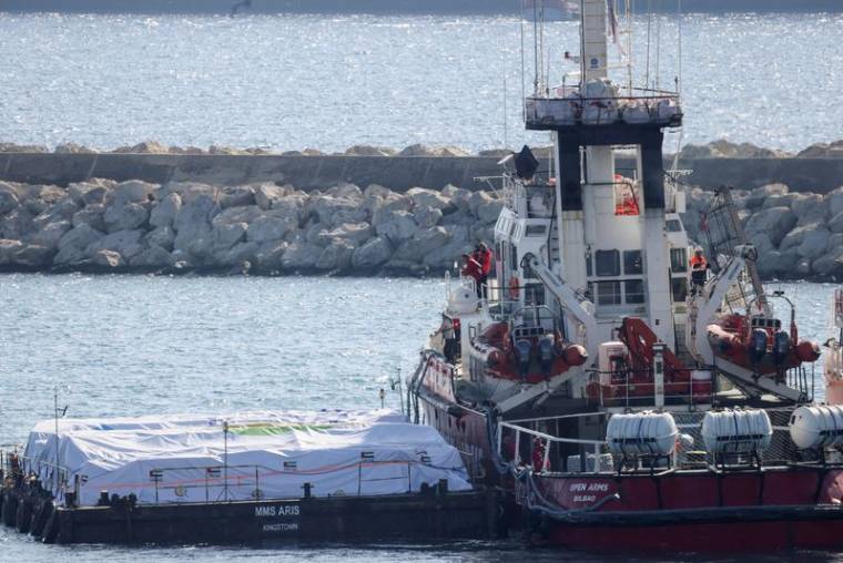 Le navire Open Arms quitte le port de Larnaca avec de l'aide humanitaire pour Gaza