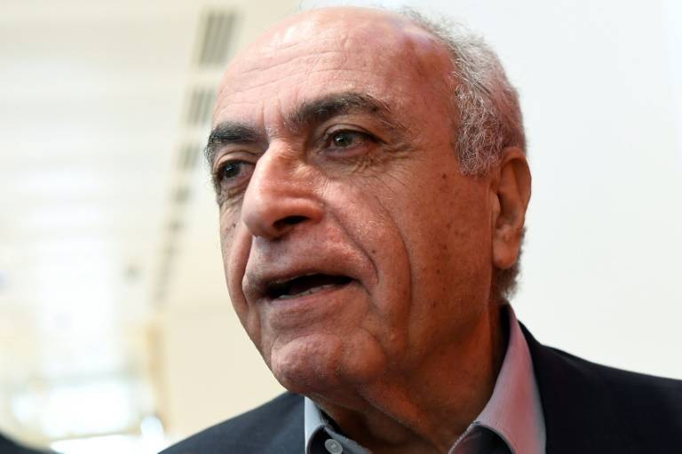 L'homme d'affaires franco-libanais Ziad Takieddine, le 7 octobre 2019 à Paris ( AFP / Bertrand GUAY )