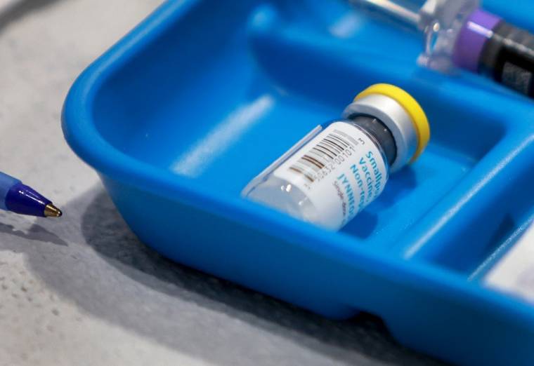 Une dose du vaccin efficace contre la variole du singe. ( GETTY IMAGES NORTH AMERICA / JOE RAEDLE )