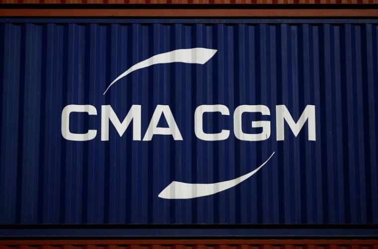 Logo du géant du transport maritime CMA-CGM