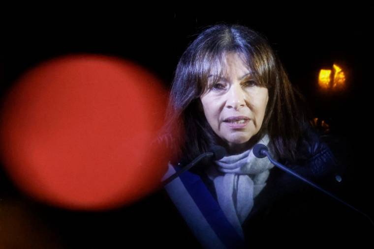 Anne Hidalgo à Paris, le 16 janvier 2023. ( AFP / LUDOVIC MARIN )