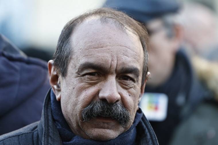 Philippe Martinez à Paris, le 7 février 2023. ( AFP / SAMEER AL-DOUMY )