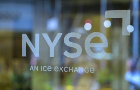 Le logo du new York Stock Exchange ( AFP / ANGELA WEISS )
