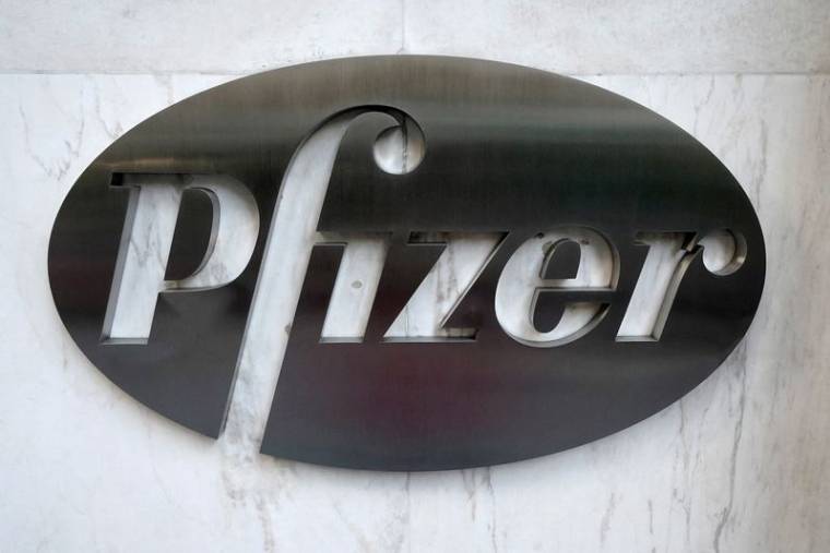 Photo d'archives du logo de Pfizer