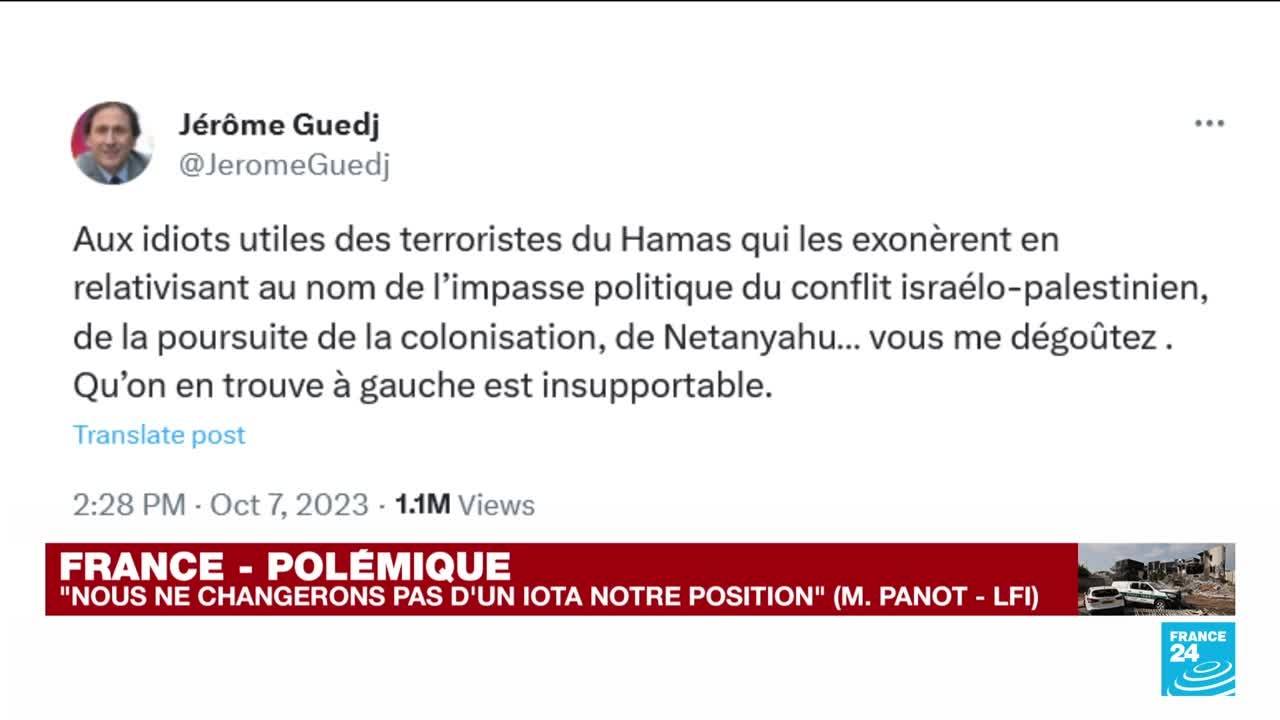 Guerre Israël-Hamas : "Nous ne changerons pas d'un iota notre position", déclare Mathilde Panot de LFI