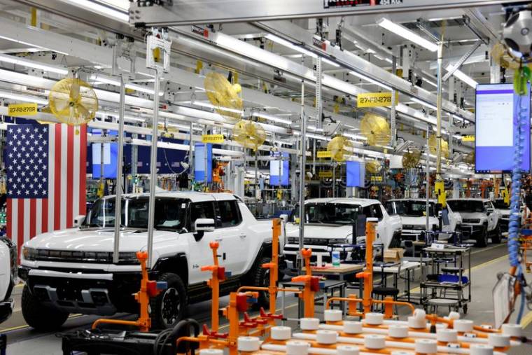 Usine d'assemblage de véhicules électriques "Factory ZERO" de General Motors à Detroit