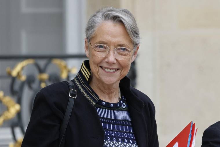 La Première ministre Elisabeth Borne à Paris le 27 mars. ( AFP / LUDOVIC MARIN )