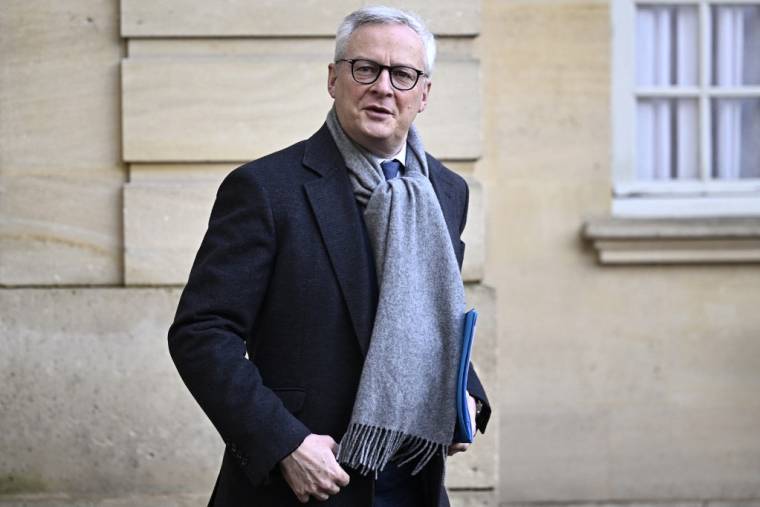 Bruno Le Maire à Paris, le 18 janvier 2024. ( AFP / JULIEN DE ROSA )
